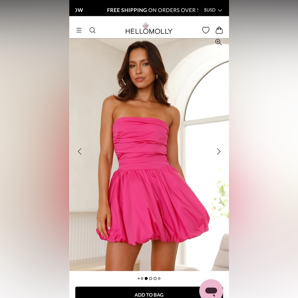 Pink Mini dress